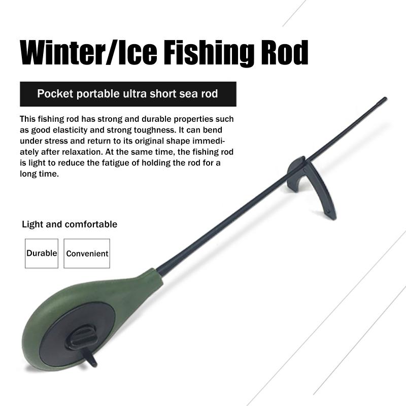 Hot Sale 2PCS Portable Plastic - Fishing Rod Ice review and price