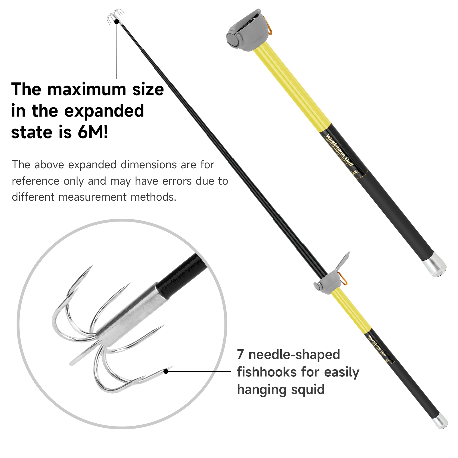 SANLIKE 6M Telescopic Squid Ro - Fishing Rod Carbon Fiber review and price